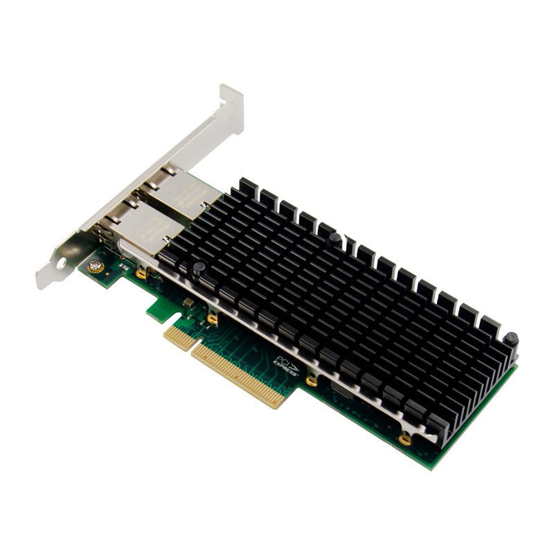 BOXNUBE 10G PCIe Dual Port Lan Card PCI-E for Servers & Desktops | Intl Chipset, 2 Port 10GE Lan Card