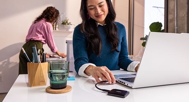 Crucial X9 PORTABLE SSD USB 3.2 Gen-2 External Portable SSD Up to 1,050MB/s
