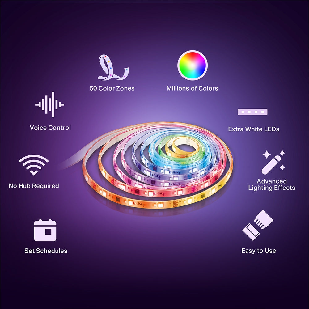 TP-Link Tapo L930-5 Smart Wi-Fi Light Strip, Multicolor | Voice Control, Music Sync, IoT