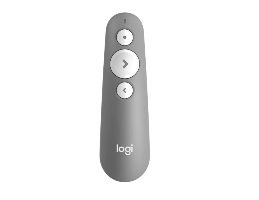 Logitech R500 Bluetooth & Wireless Laser Presenter for Projector | Red Laser Pointer, 20M Range, Dual Connectivity Presentation Remote