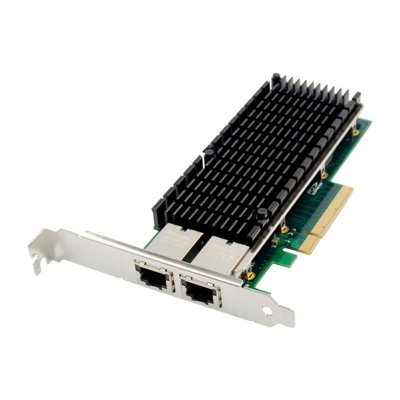 BOXNUBE 10G PCIe Dual Port Lan Card PCI-E for Servers & Desktops | Intl Chipset, 2 Port 10GE Lan Card