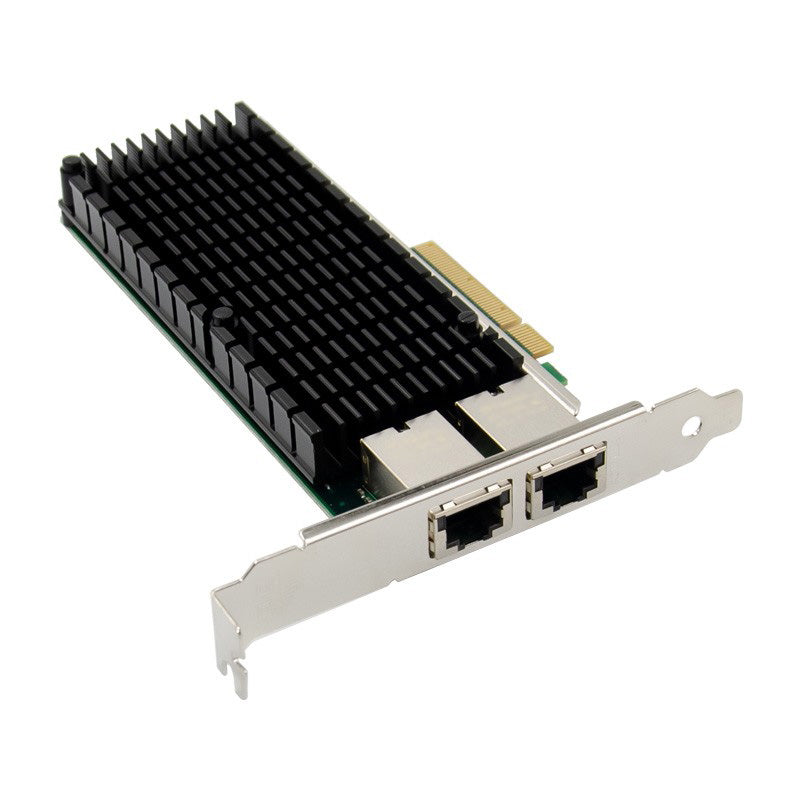 BOXNUBE 10G PCIe Dual Port Lan Card PCI-E for Servers & Desktops | Intl Chipset, 2 Port 10GE Lan Card