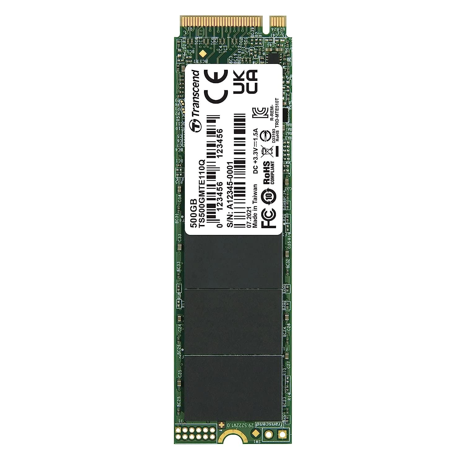 Transcend 110Q M.2 NVME SSD 2280 PCIe Gen3x4 QLC NAND Flash | Sequential Read Speed Upto 2000 MB/s