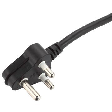 BOXNUBE 16A Heavy Duty Copper Desktop Power Cord - Indian Power Plug to IEC C13 Socket 250v Black