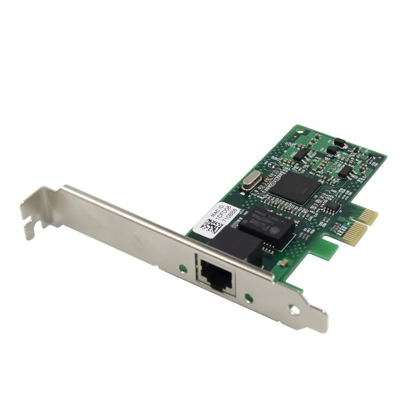 BOXNUBE PCIe Single Port Gigabit Lan Card PCI-E for Servers & Desktops | Intl Chipset, 1 Port Giga Lan Card