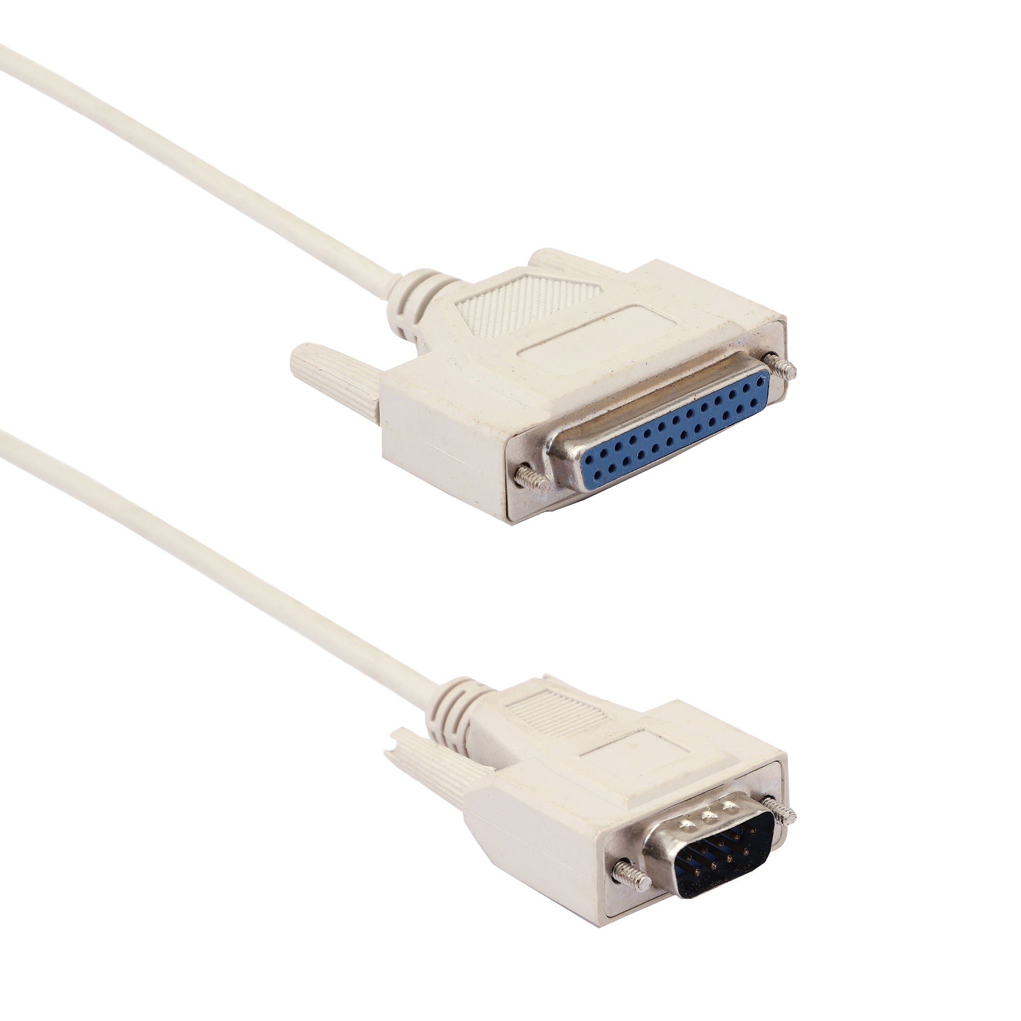 BOXNUBE DB25 (25 pin) Female to DB9 (Serial / RS232) Male Cable 1.5M-150CM-4.5FT