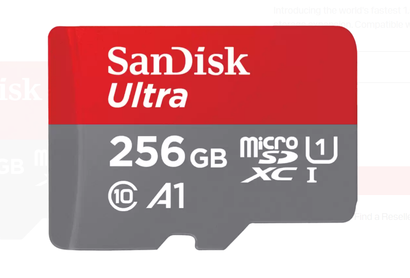 Sandisk Ultra Micro SD Card | microSDXC, UHS-I, Up to 150 MB/s Speed | 64GB, 128GB, 256GB, 512GB, 1TB, 1.5TB