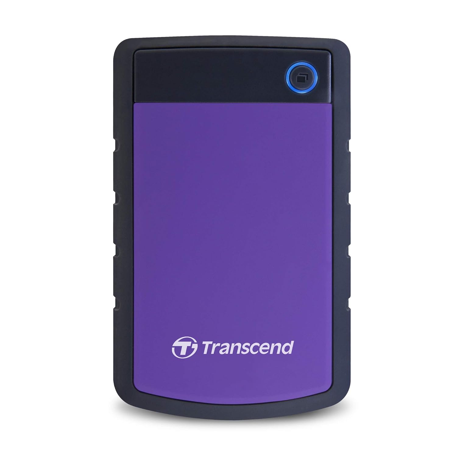 Transcend Portable Hard Drive StoreJet 25H3P 25H3B USB 3.1 Gen 1 | Excellent anti-shock protection| One touch auto backup | 1TB 2TB 4TB