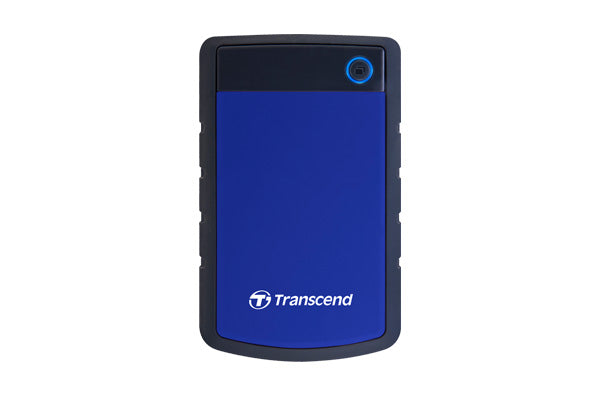 Transcend Portable Hard Drive StoreJet 25H3P 25H3B USB 3.1 Gen 1 | Excellent anti-shock protection| One touch auto backup | 1TB 2TB 4TB