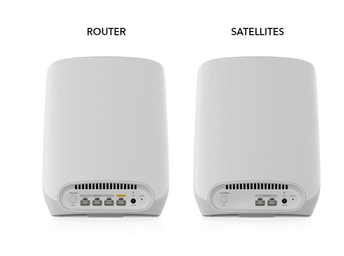 Netgear AX5400 WiFi Mesh System RBK763S Orbi Tri-band WiFi 6 Mesh System, Router + 2 Satellites