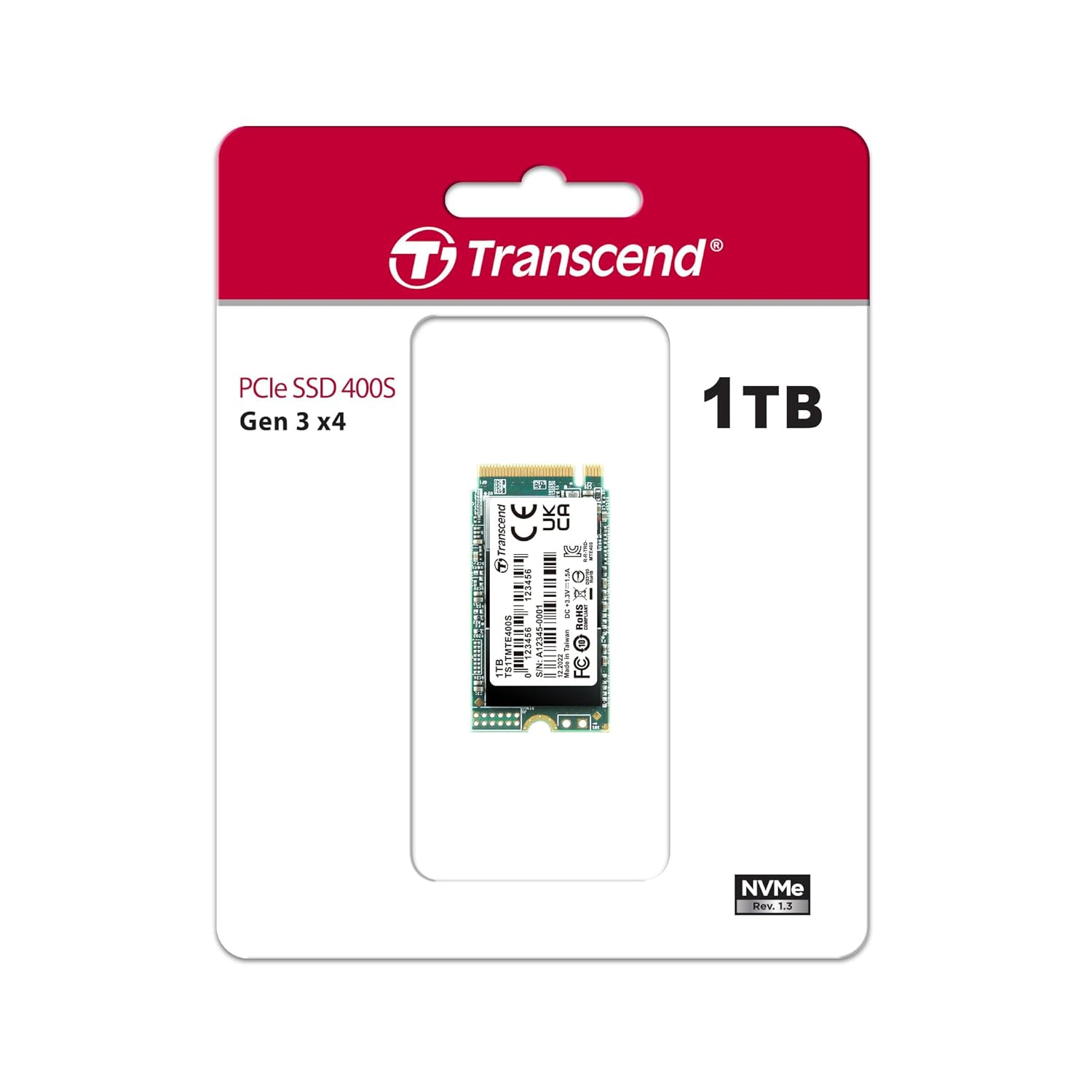 Transcend 400S M.2 2242 NVME SSD PCIe Gen3x4 SSD 3D NAND flash | Read Speed Upto 2000 MB/s