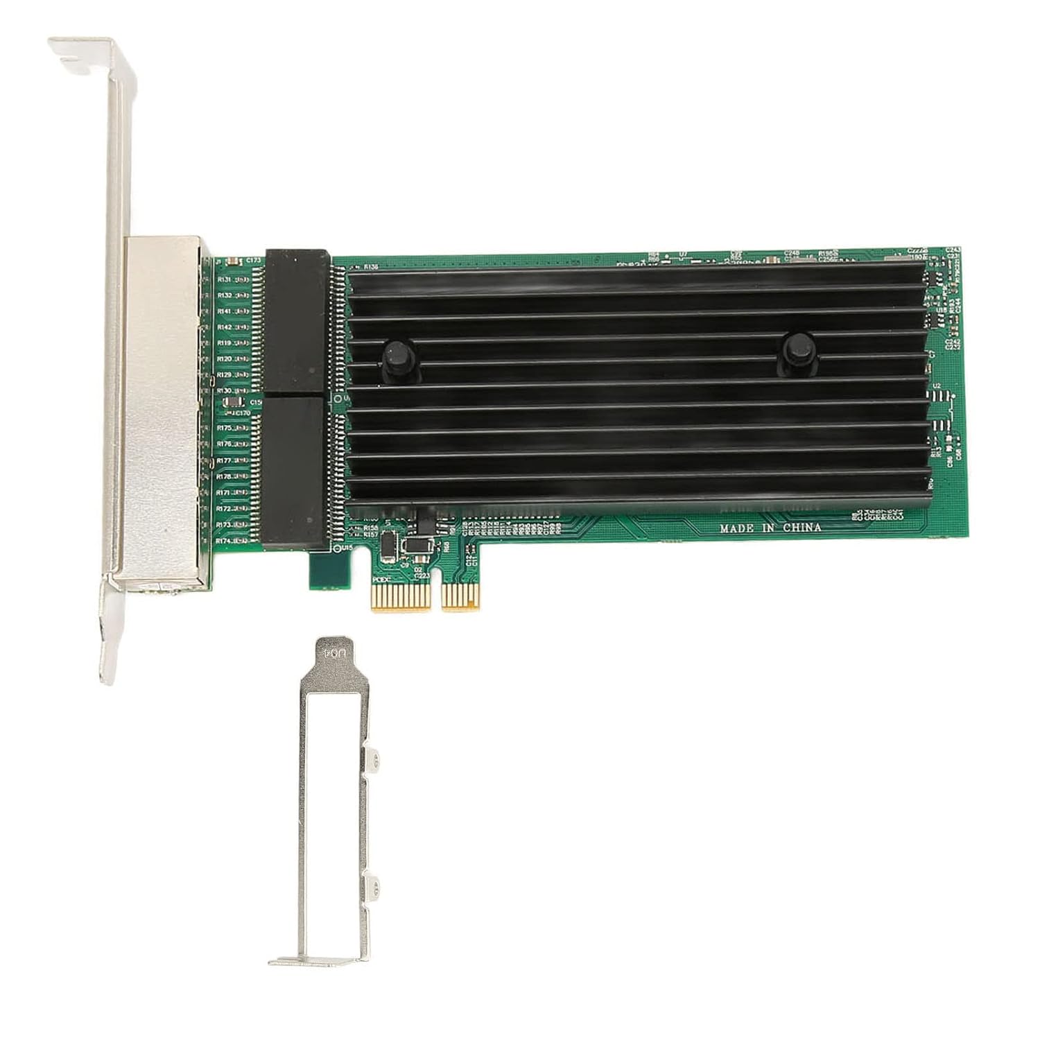 BOXNUBE PCIe Four Port Gigabit Lan Card PCI-E for Servers & Desktops | Intl Chipset, Quad Port Giga Lan Card