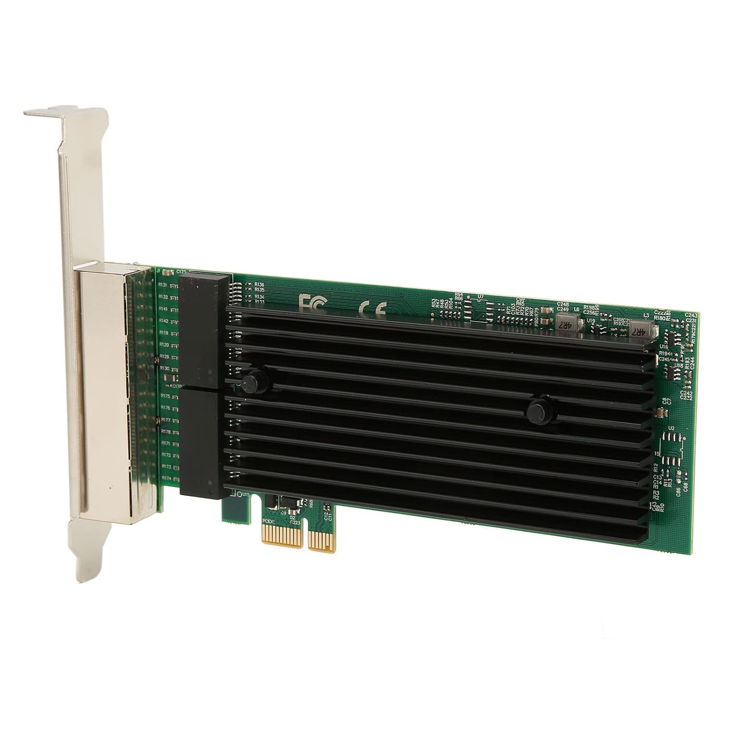 BOXNUBE PCIe Four Port Gigabit Lan Card PCI-E for Servers & Desktops | Intl Chipset, Quad Port Giga Lan Card