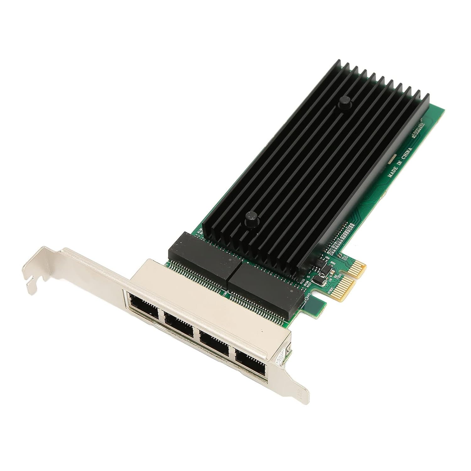 BOXNUBE PCIe Four Port Gigabit Lan Card PCI-E for Servers & Desktops | Intl Chipset, Quad Port Giga Lan Card