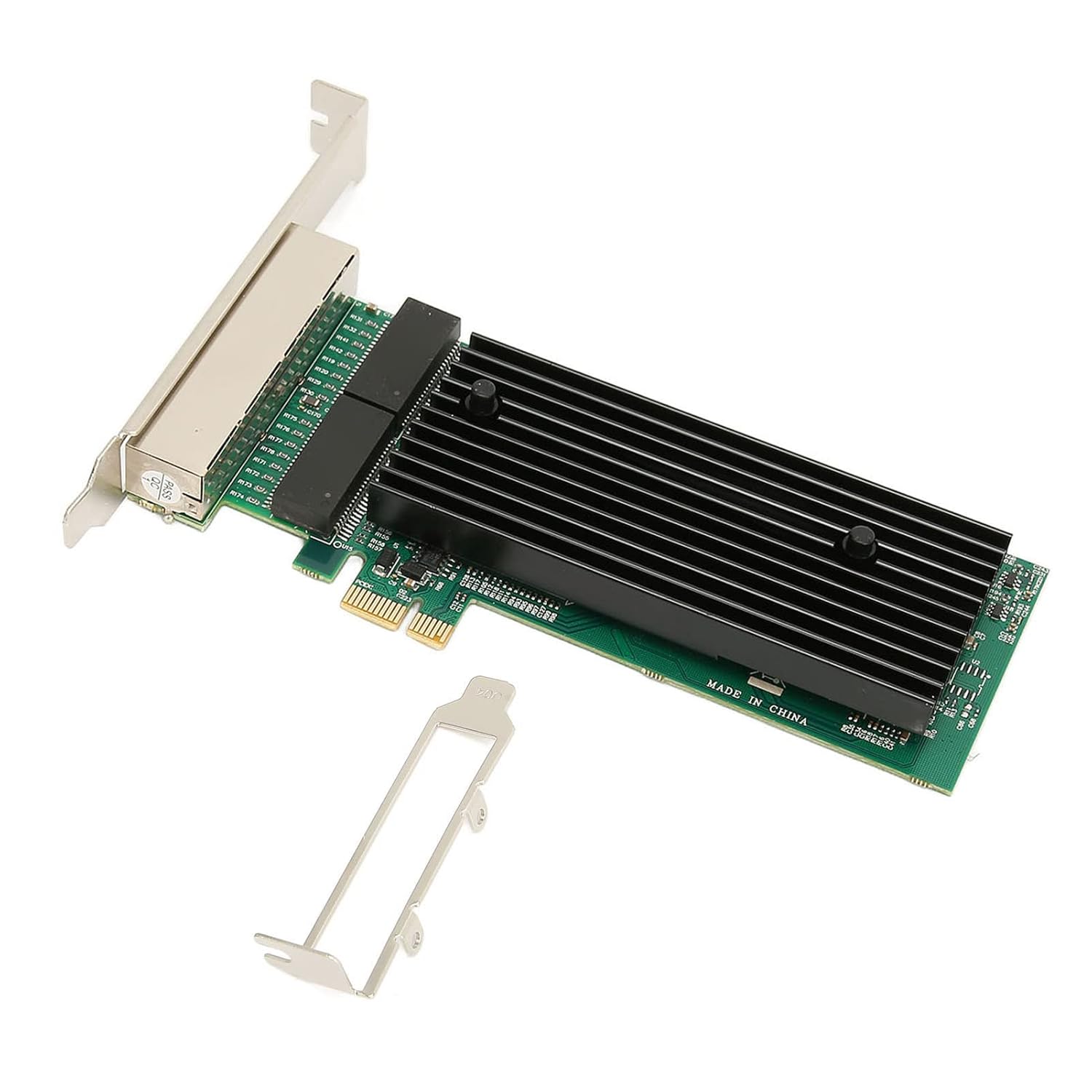 BOXNUBE PCIe Four Port Gigabit Lan Card PCI-E for Servers & Desktops | Intl Chipset, Quad Port Giga Lan Card