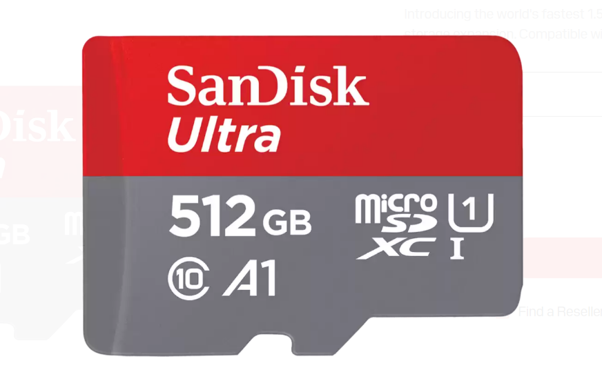 Sandisk Ultra Micro SD Card | microSDXC, UHS-I, Up to 150 MB/s Speed | 64GB, 128GB, 256GB, 512GB, 1TB, 1.5TB