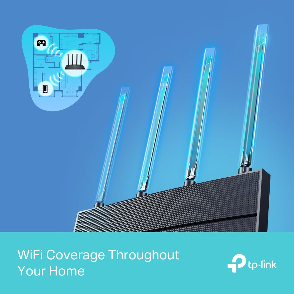 TP-Link Archer AX12 AX1500 Dual Band Gigabit Wi-Fi 6 Router | Up to 1500 Mbps Speed