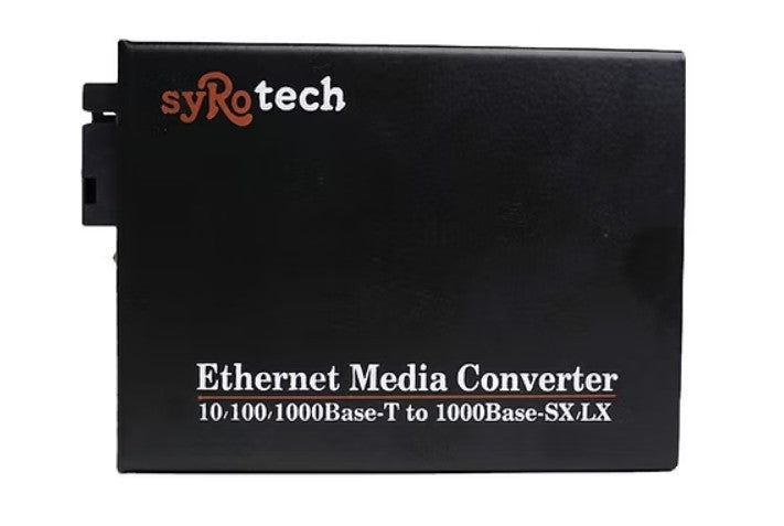 Syrotech Gigabit Media Converter Single Mode Single Fiber 10/100/1000mbps GOMC-BI3512-20, GOMC-BI5312-20 Pair