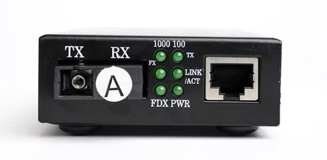 Syrotech Gigabit Media Converter Single Mode Single Fiber 10/100/1000mbps GOMC-BI3512-20, GOMC-BI5312-20 Pair