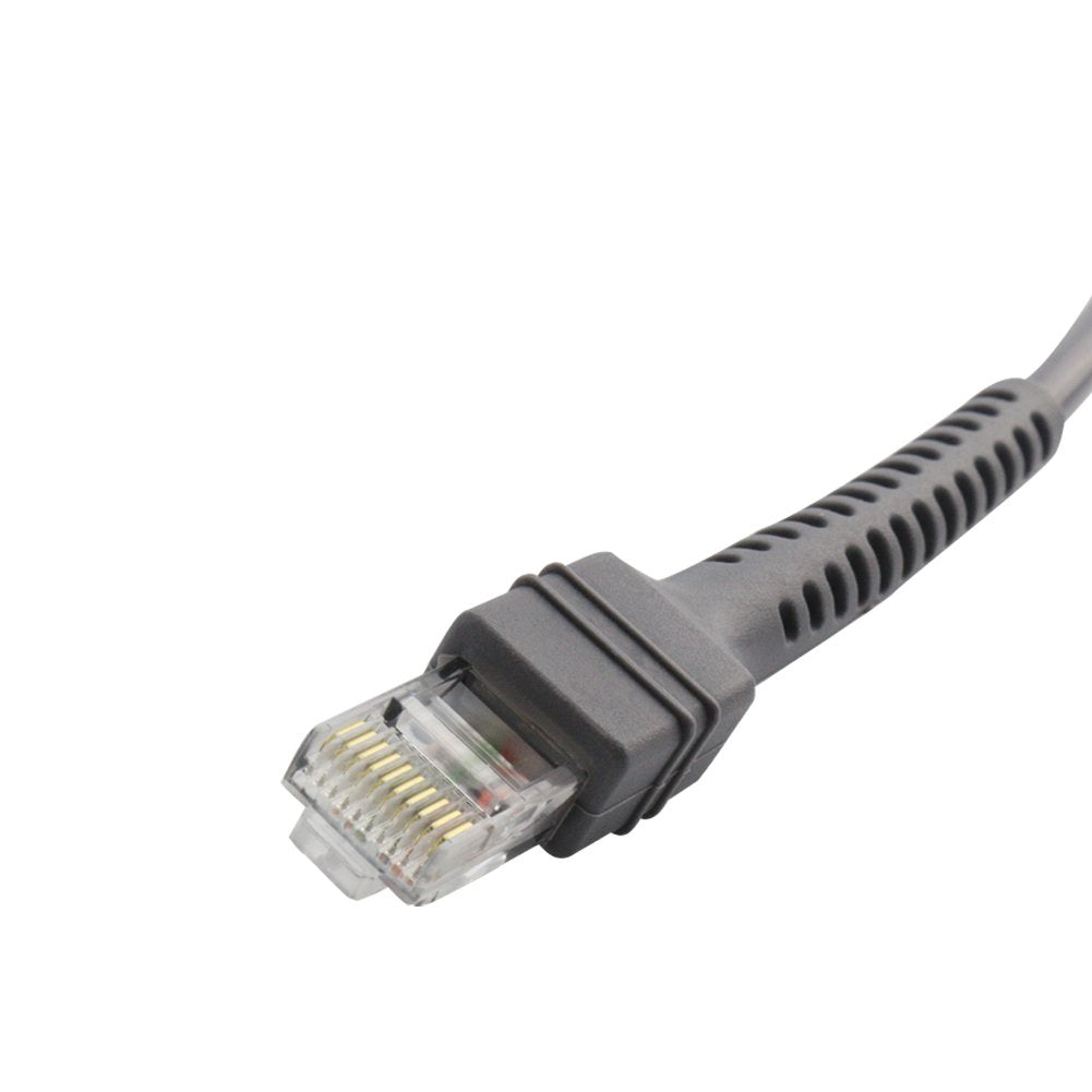 BOXNUBE USB Cable for Zebra Barcode Scanners | Universal USB Interface Cable | 6 ft (1.8m) Durable Grey | Compatible with Handheld Scanners