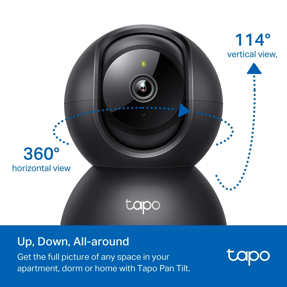 TP-Link Tapo C201 Full HD 1080p Pan/Tilt Home Security Wi-Fi Camera CCTV | Two-Way Audio, Night Vision, Motion Detection