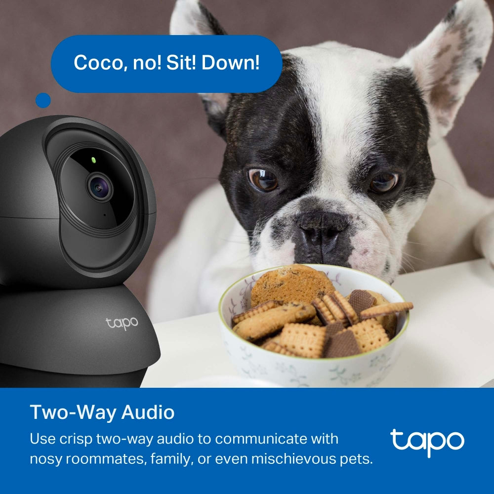 TP-Link Tapo C201 Full HD 1080p Pan/Tilt Home Security Wi-Fi Camera CCTV | Two-Way Audio, Night Vision, Motion Detection