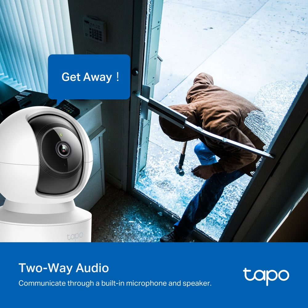 TP-Link Tapo C222 2K 4MP Pan/Tilt Home Security Wi-Fi Camera with Lan Port CCTV | Two-Way Audio, Motion Detection, Advanced Night Vision