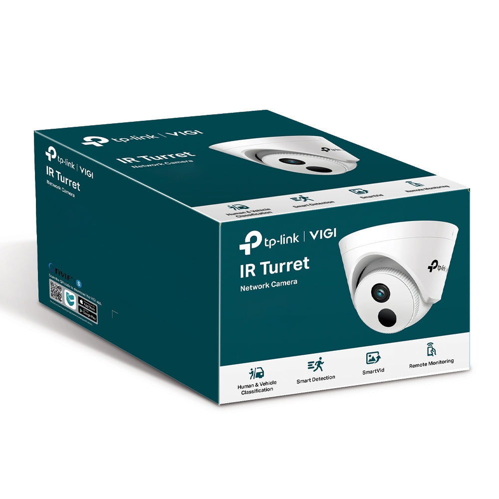 TP-Link VIGI C420I 2MP Full HD IR Turret Network CCTV PoE Camera | Human & Vehicle Classification | Corridor Mode