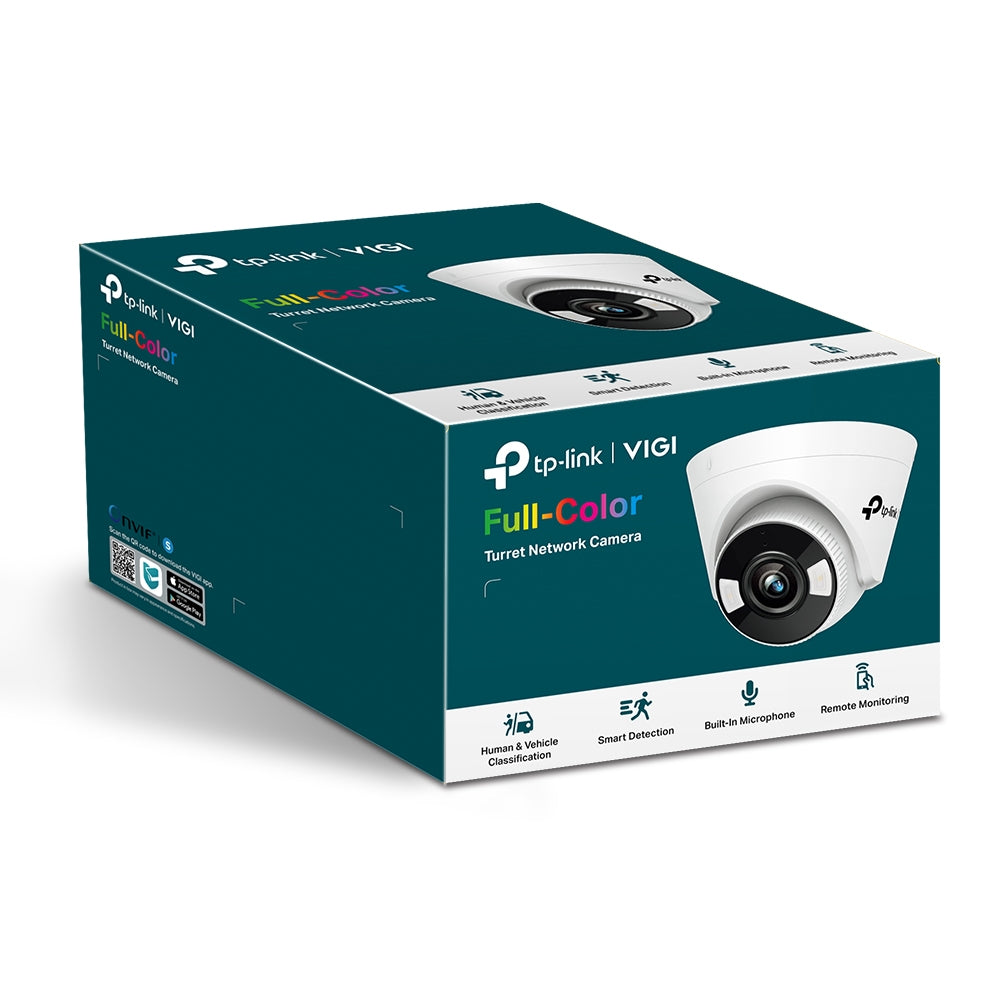 TP-Link VIGI C430 3MP Super-High Definition Full-Color Turret Network CCTV Camera | 24h Full-Color | Built-In Microphone