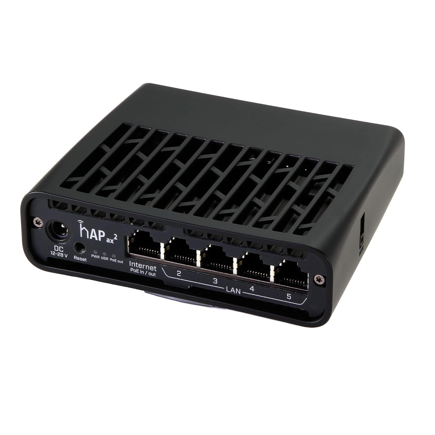 MikroTik C52iG-5HaxD2HaxD-TC hAP ax² Wireless Router | With PoE-in and PoE-out, Quad-core CPU, ARM64, Dual-Chain 4-4.5 dBi radio