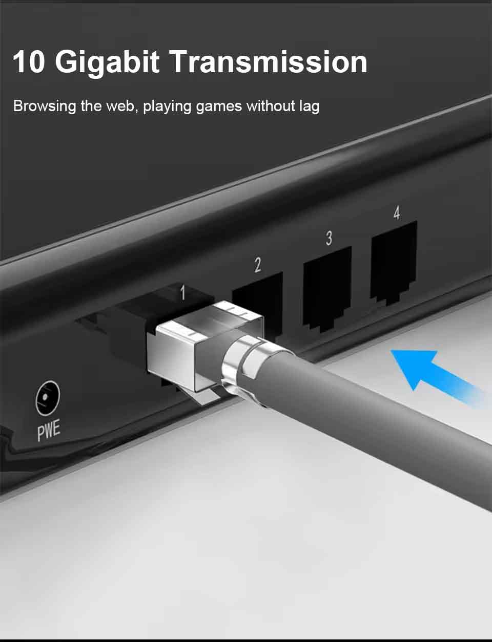 BOXNUBE RJ45 Cat7 Cat6A Crimping Connectors 8P8C Modular Plug 3 Prong Shielded FTP / STP Metal Connector | Dovetail Clip Design