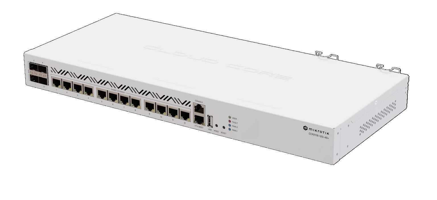 MikroTik Gigabit Cloud Core Router CCR2116-12G-4S+ | 12x Gigabit Lan, 4x SFP+ Ports