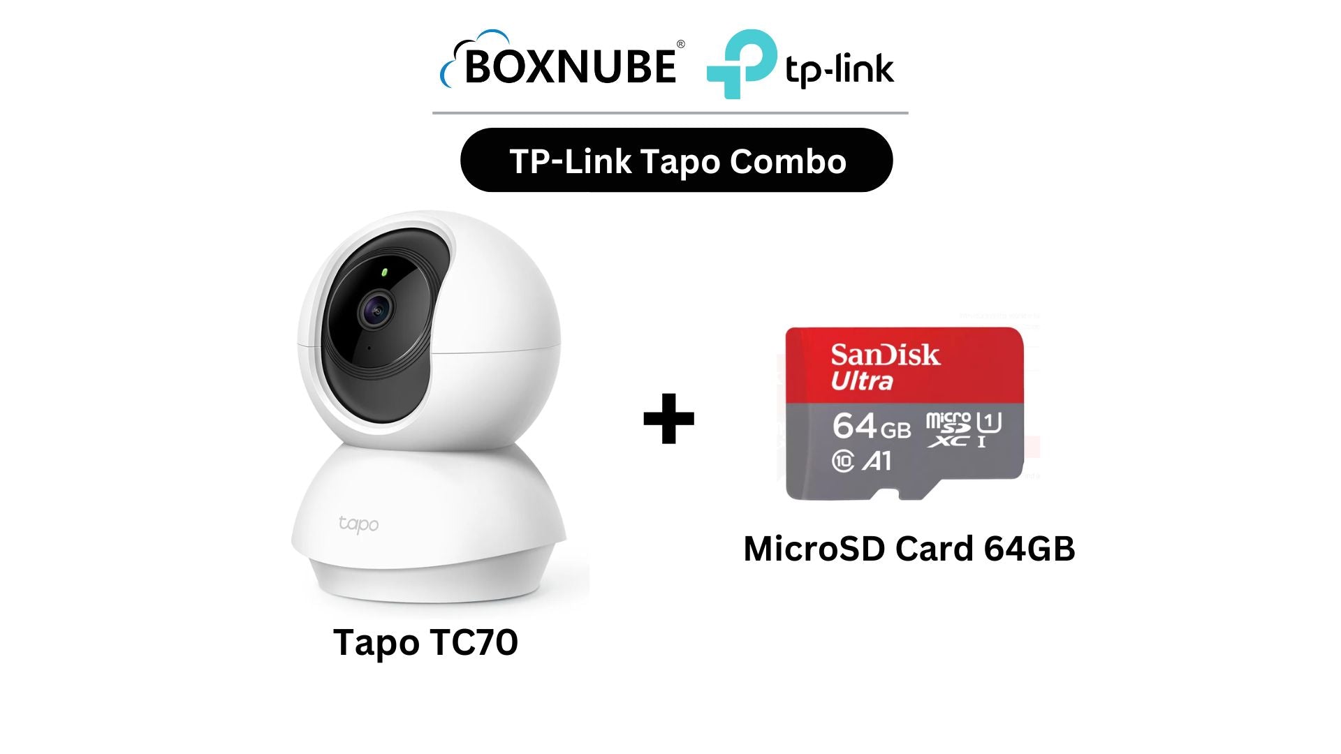 TP-Link Tapo TC70 Pan Tilt Full HD Home Security Wi-Fi CCTV Camera with Memory Card | Two-Way Audio, Motion Detection, Night Vision