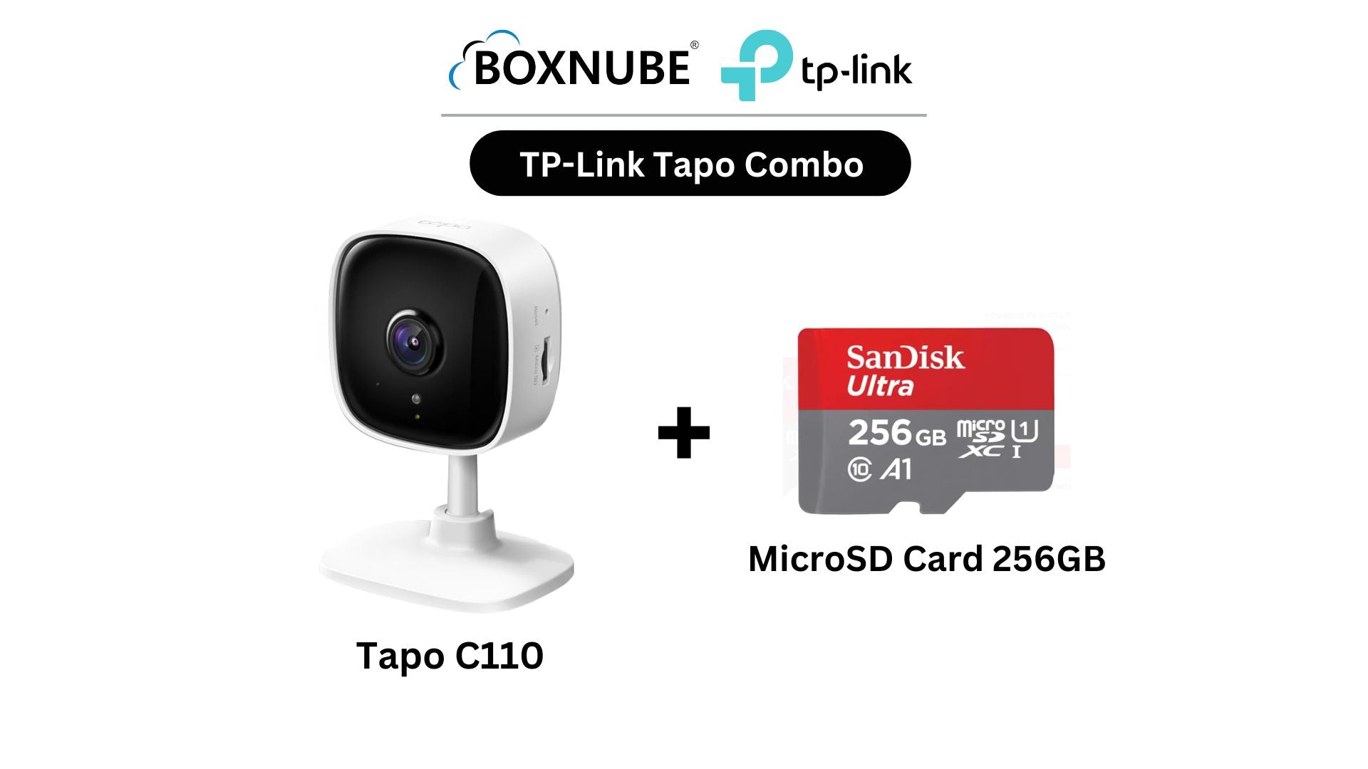 TP-Link Tapo C110 3MP Ultra High Definition Home Security Wi-Fi CCTV Camera with Memory Card Two-Way Audio, Night Vision, Motion Detection
