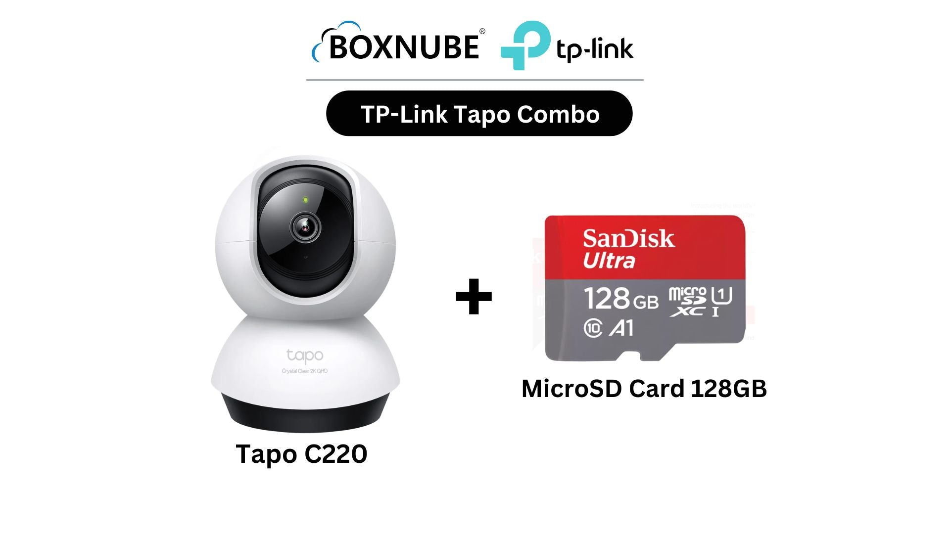 TP-Link Tapo C220 2K 4MP QHD Pan/Tilt Security Wi-Fi CCTV Camera with Memory Card, Smart AI Detection, Two-Way Audio, Enhanced Night Vision
