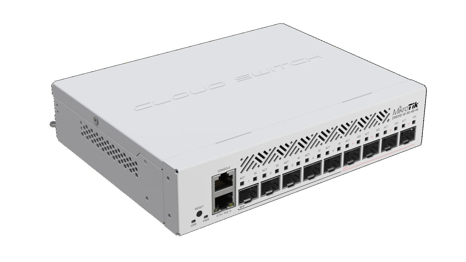MikroTik CRS310-1G-5S-4S+IN Gigabit Fiber Switch | 5x SFP, 4x SFP+, 1x GE