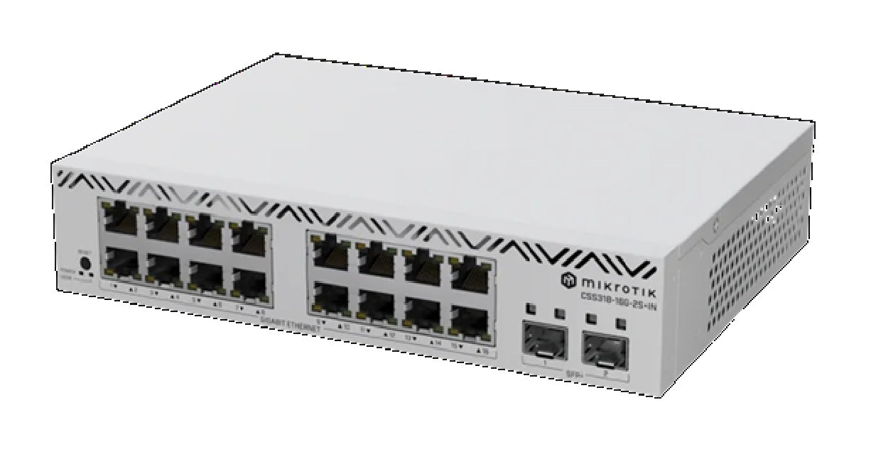MikroTik 16 Port Gigabit Switch CSS318-16G-2S+IN | 16x GE, 2x SFP+ Ports