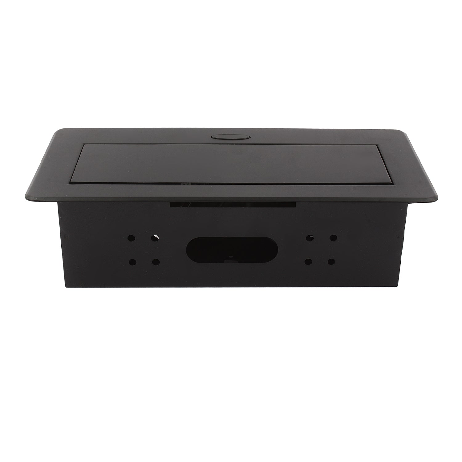 BOXNUBE Hydraulic Pop Up Box Cable Cubby with HDMI, Audio, LAN, USB & Power Ports