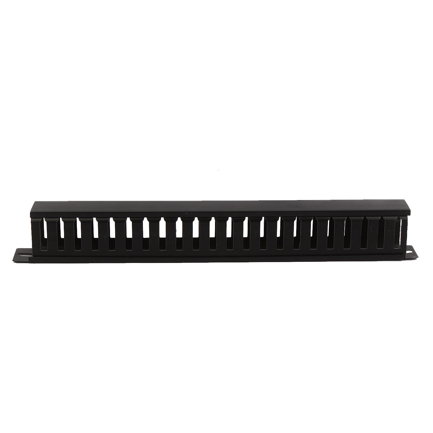 BOXNUBE 1U 22 Slot Rack Mount Horizontal Cable Manager Duct Raceway with Cover & Screws for 19