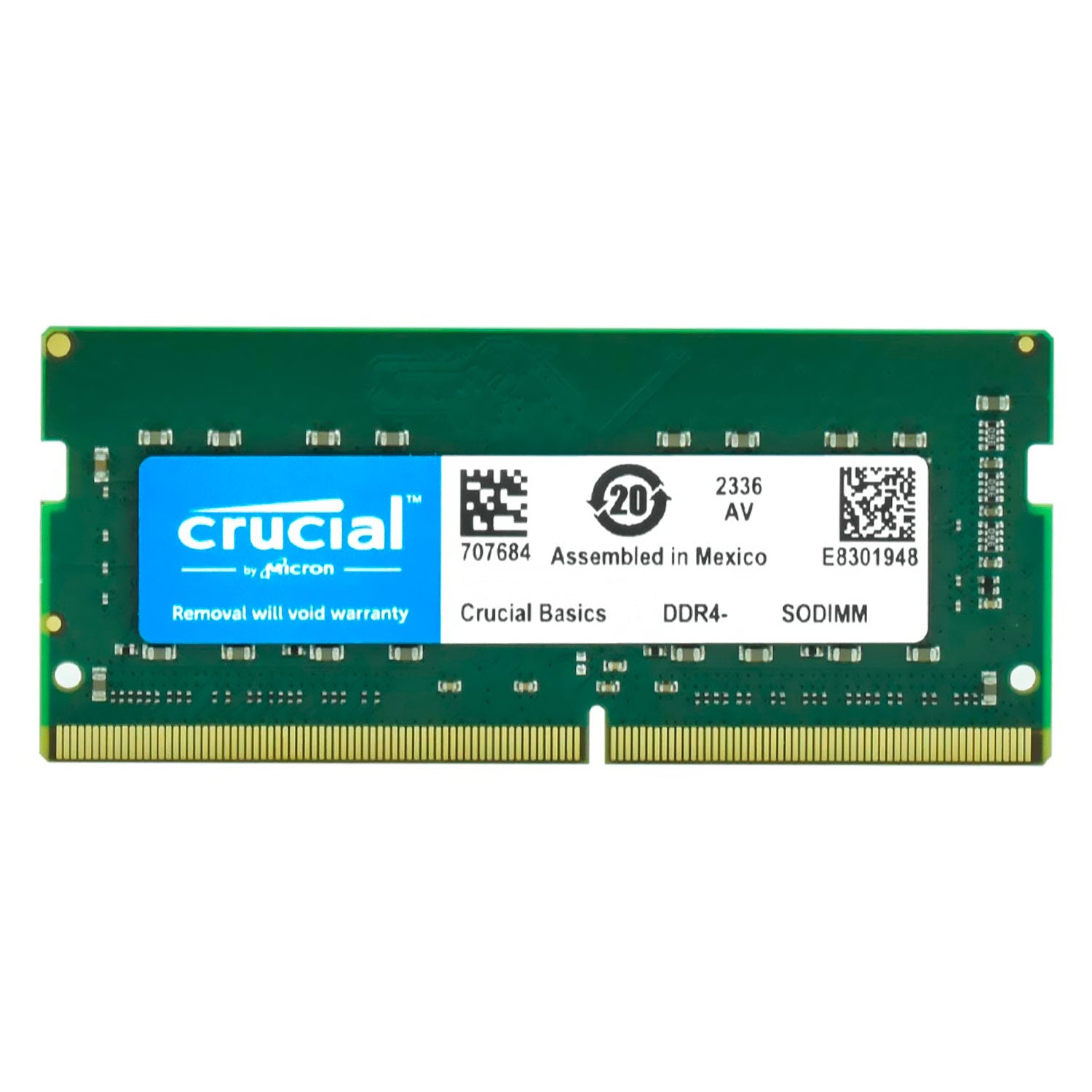 Crucial Basics DDR4 3200Mhz 1.2v CL22 Unbuffered Ram Memory Desktop / Laptop Faster Performance