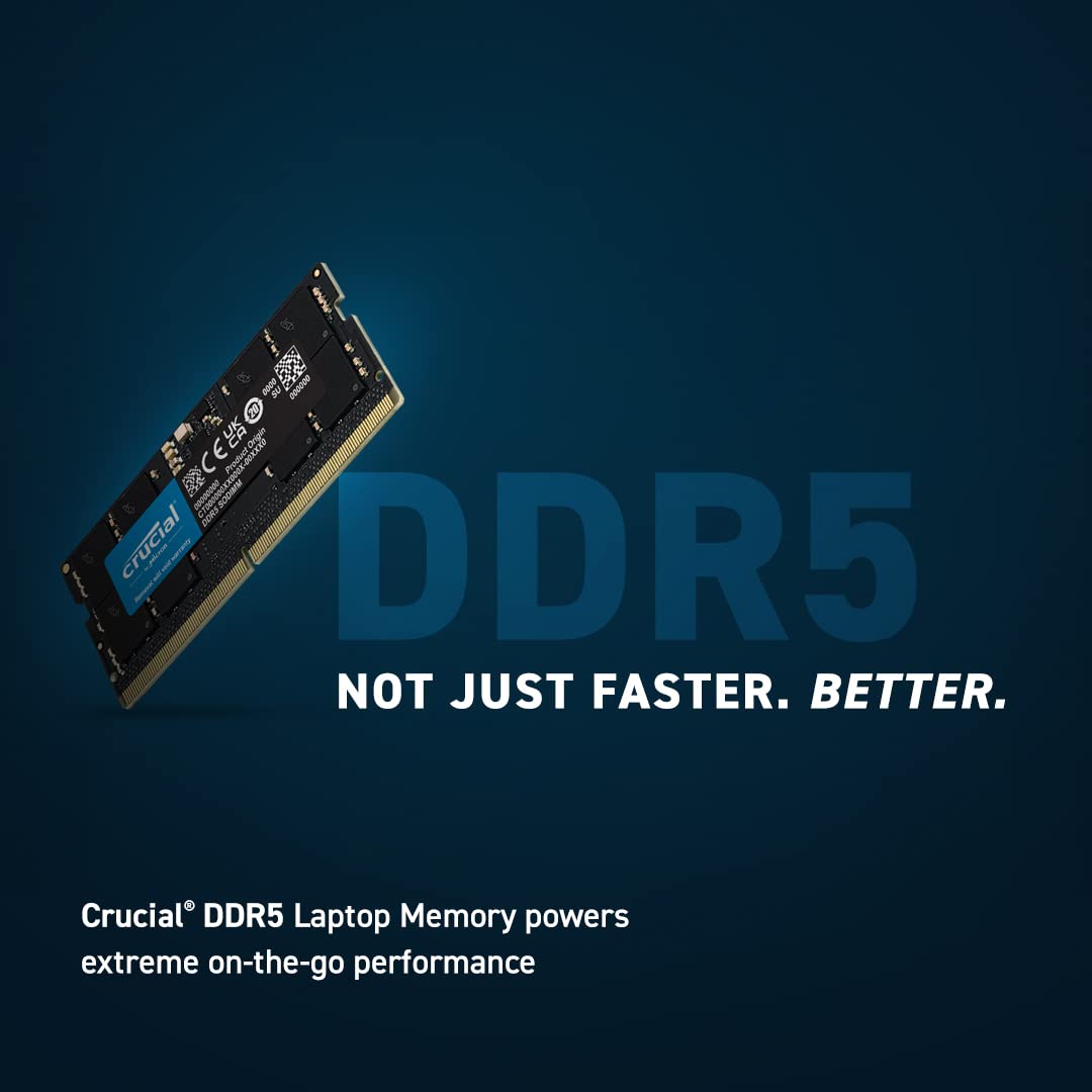 Crucial DDR5 5600Mhz UDIMM SODIMM Unbuffered Desktop Laptop RAM XMP 3.0 & EXPO Supported 8GB 16GB 32GB