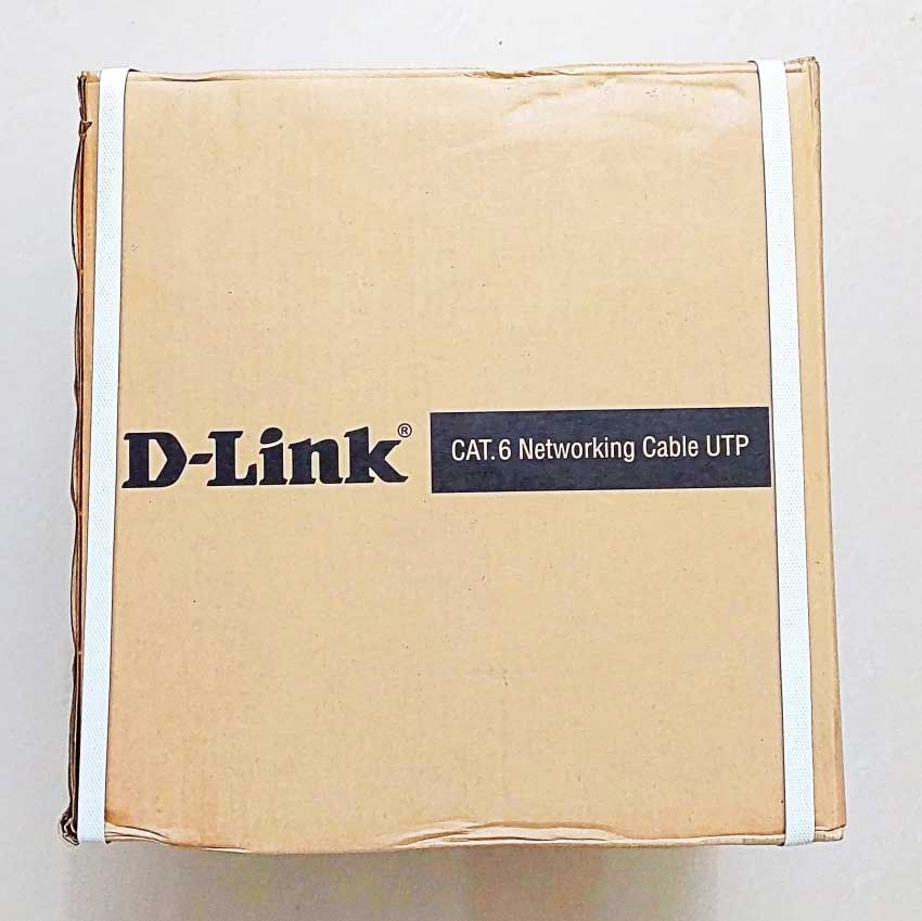 D-Link CAT6 UTP Ethernet Lan Cable 305M Roll 23AWG Solid Bare Copper Bundle - NCB-C6UGRYR-305