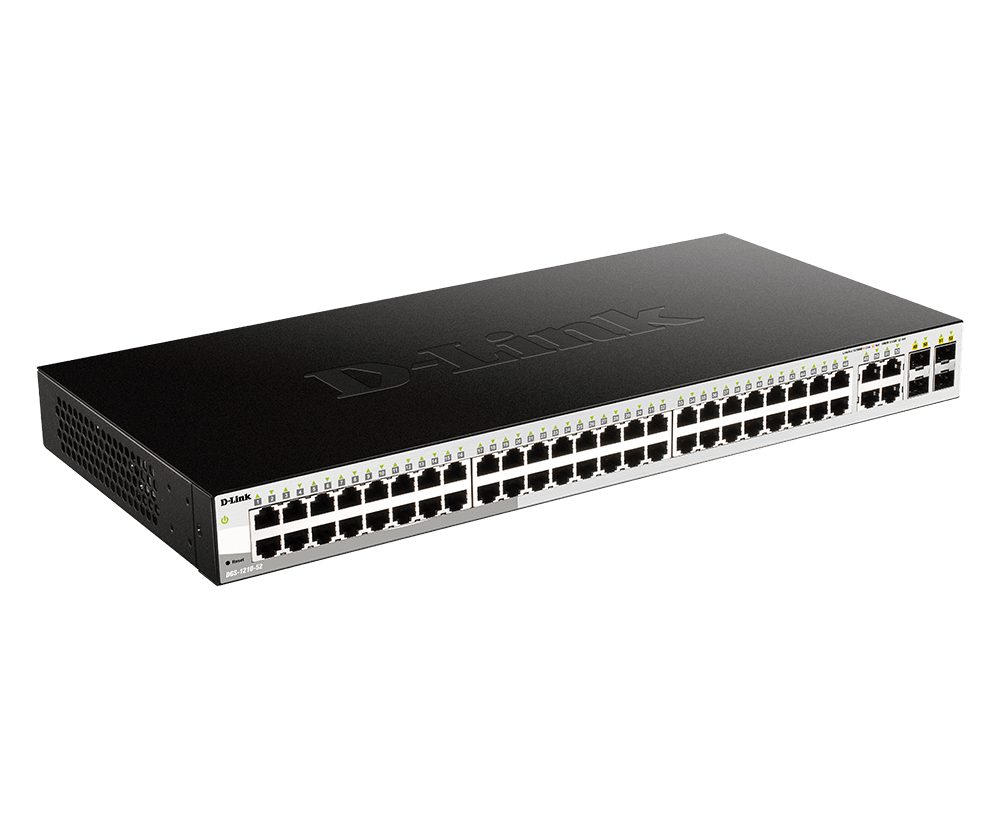 D-Link DGS-1210-52 52-Port L2 Gigabit Smart Managed Switch | 24 Gigabit Ethernet Ports | 4 Gigabit RJ45/SFP Combo ports