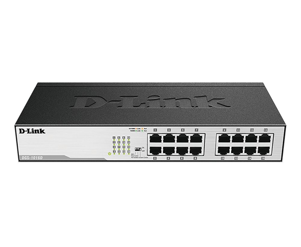 D-Link DGS-1016D 16 Port Gigabit Switch Metal Body