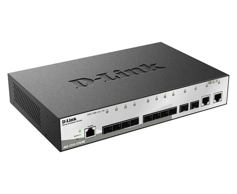 D-Link DGS-1210-12TS/ME 8 Port Fiber Switch