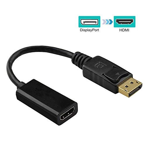 BOXNUBE Display Port DP to HDMI Adapter Converter Cable for PC & Laptops | Supports Full HD