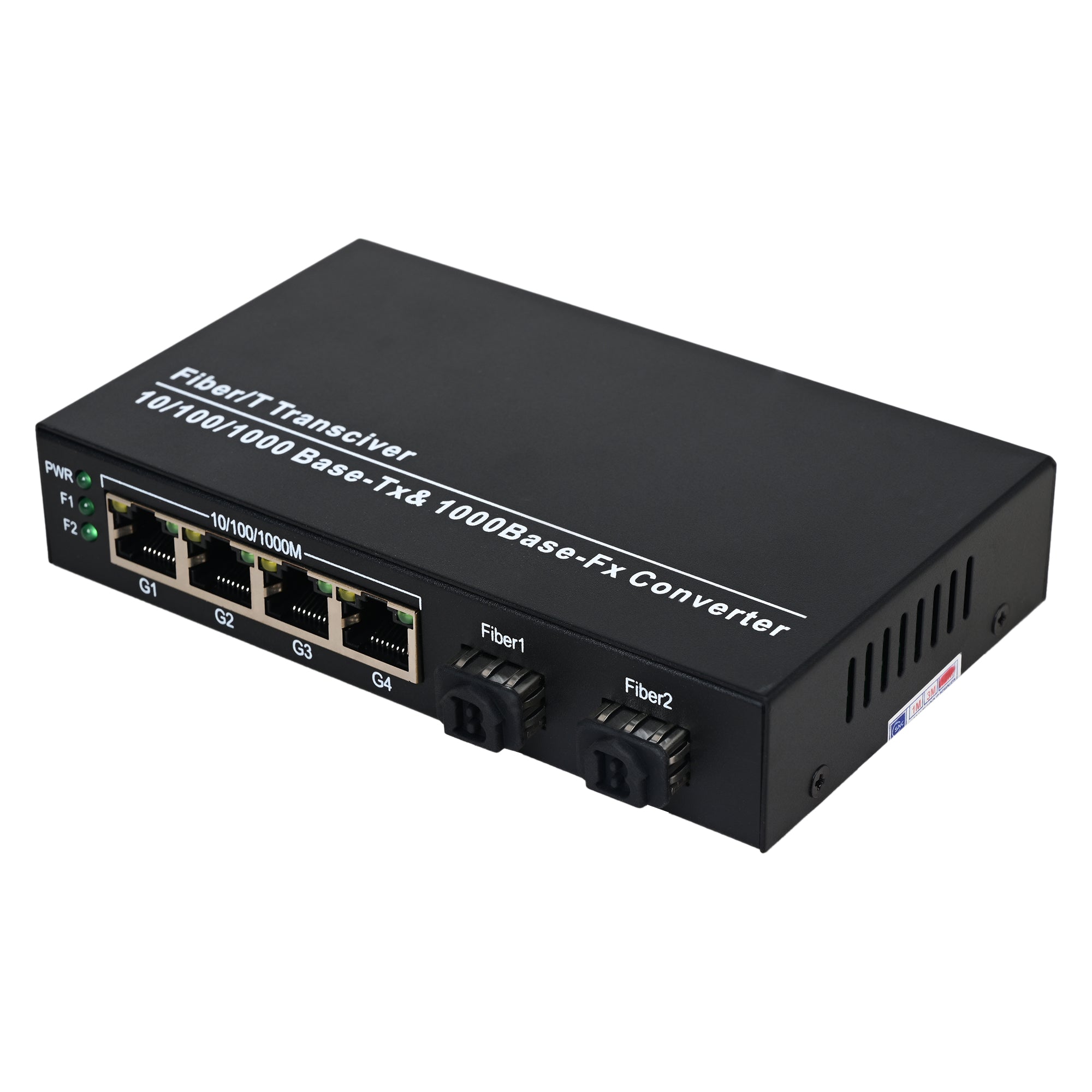 BOXNUBE 4+2 Gigabit Unmanaged PoE Switch 4 PoE Gigabit + 2x 1G SFP Uplink Port | Ideal for CCTV & Access Points | 1000Mbps Optical Transceiver Switch