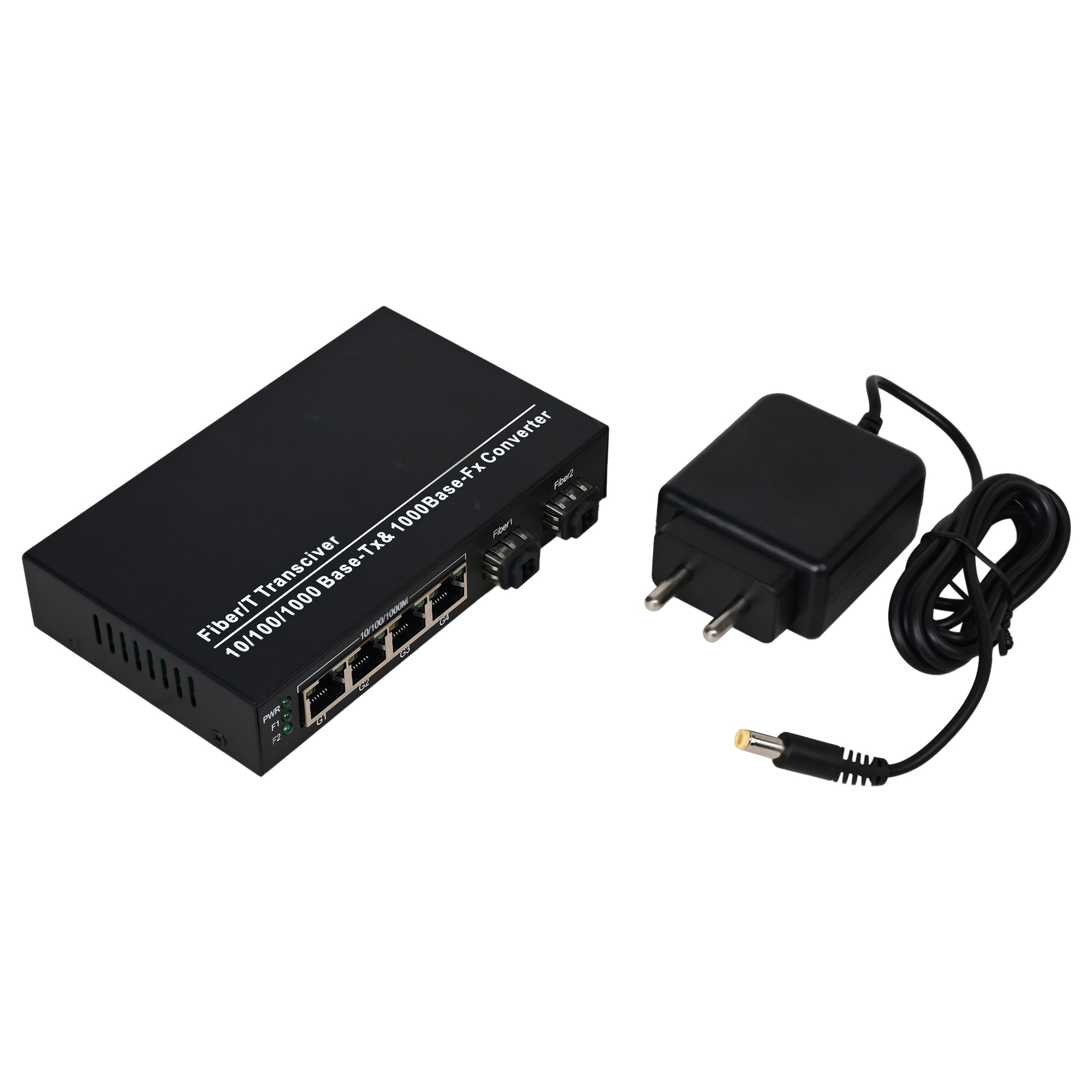 BOXNUBE 4+2 Gigabit Unmanaged PoE Switch 4 PoE Gigabit + 2x 1G SFP Uplink Port | Ideal for CCTV & Access Points | 1000Mbps Optical Transceiver Switch