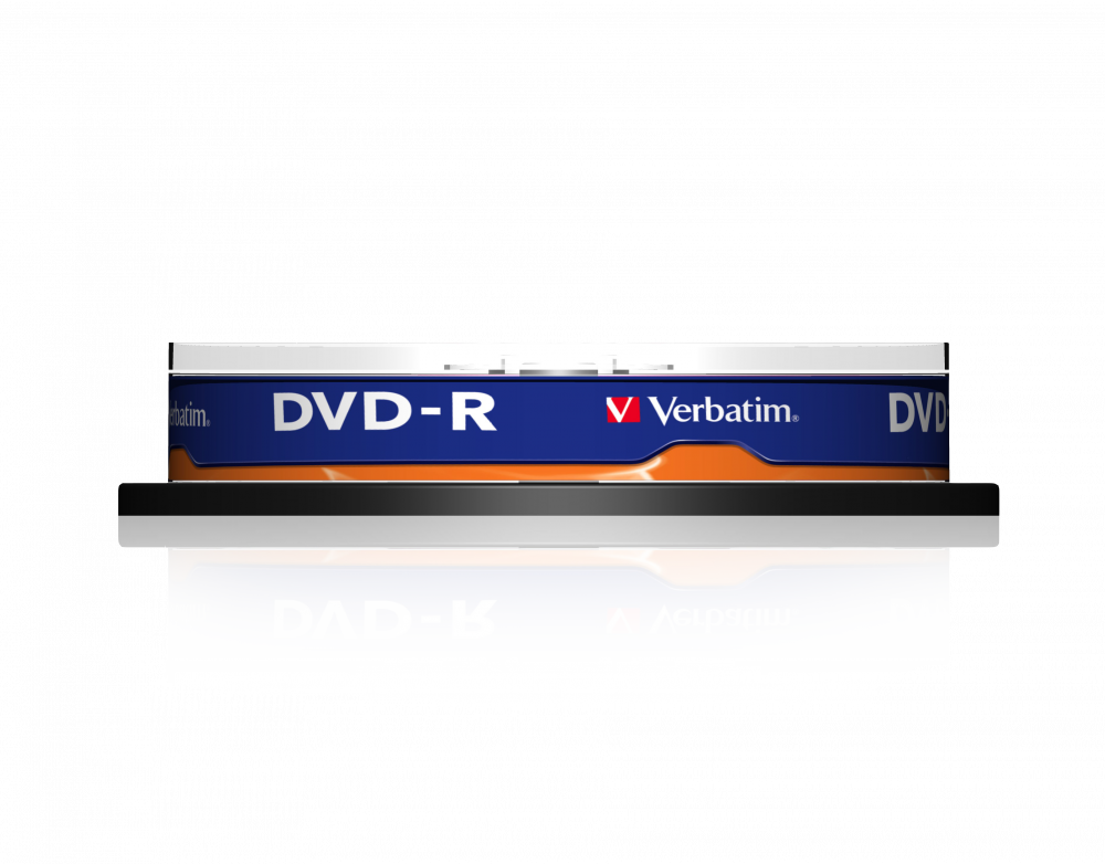 Verbatim DVD-R 4.7GB Recordable Blank DVD Spindle 16x Speed (Pack of 10) Part No. 43523