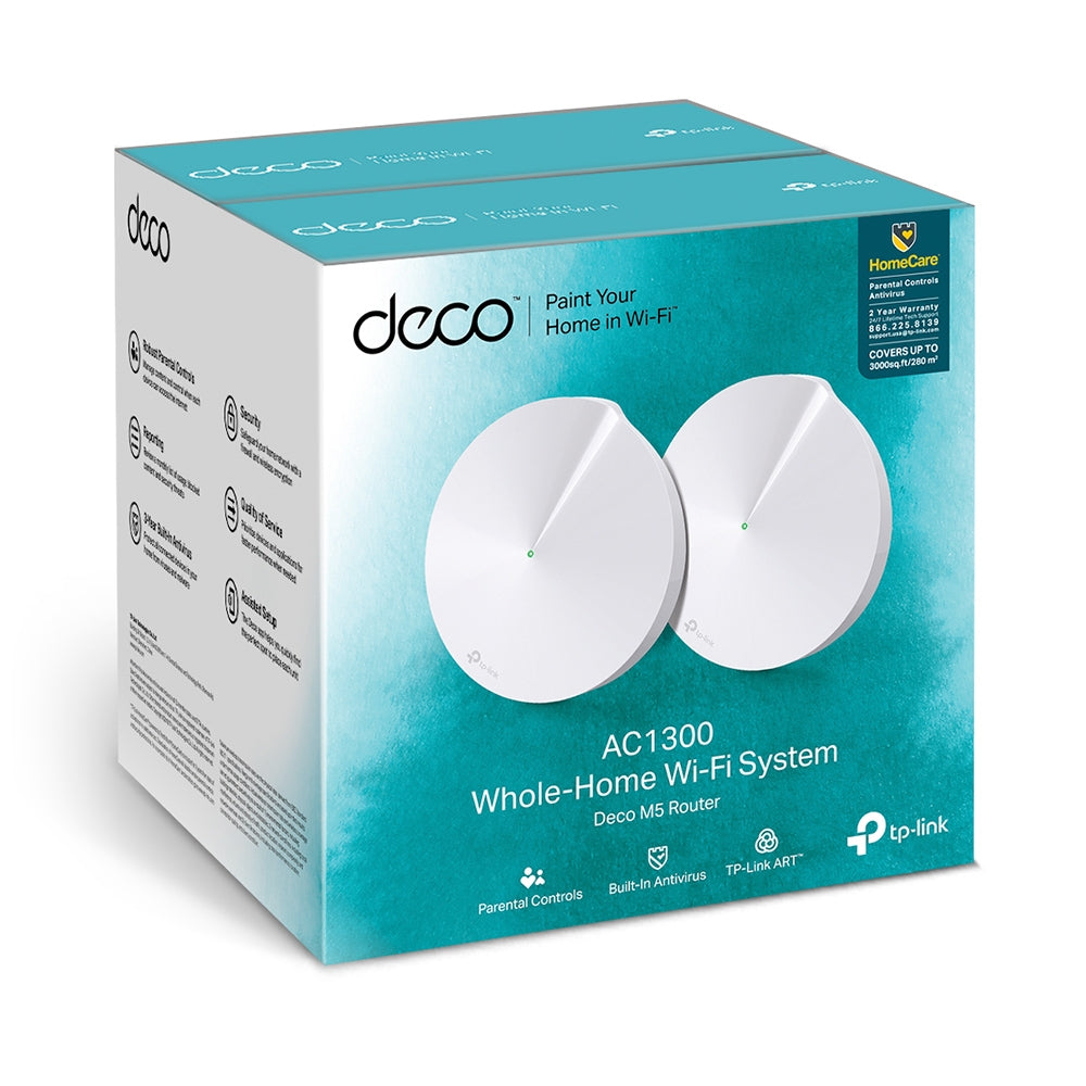 TP-Link Deco M5 AC1300 Whole Home Mesh Wi-Fi System